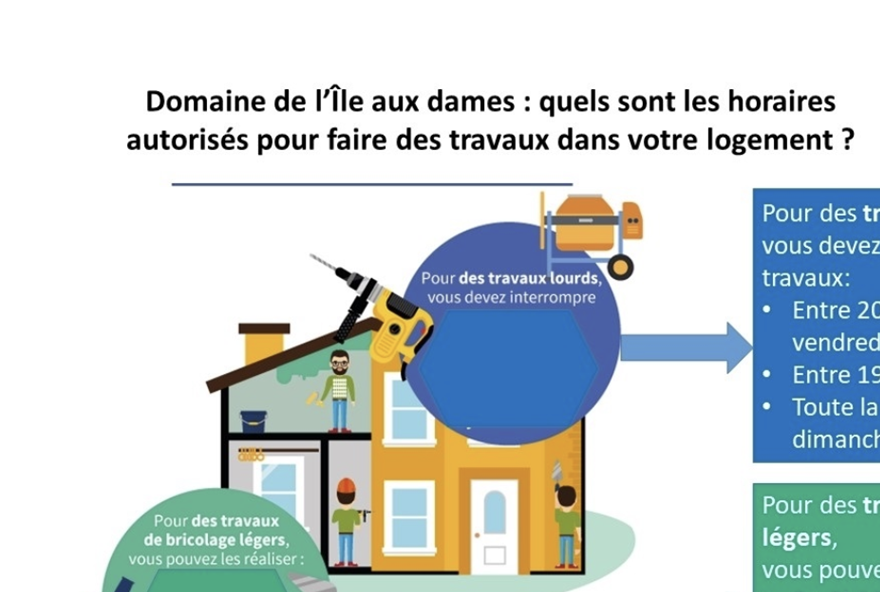 Horaires autorisés pour faire des travaux